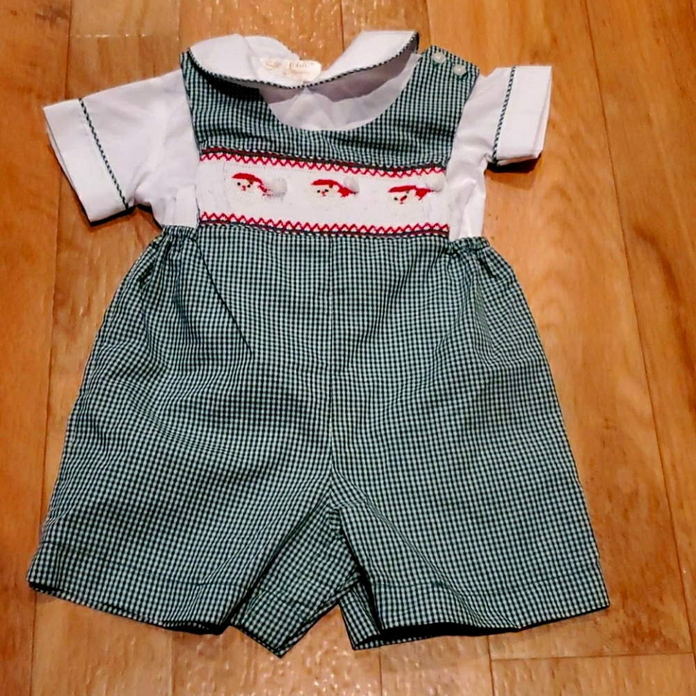 Baby boy Christmas outfit
